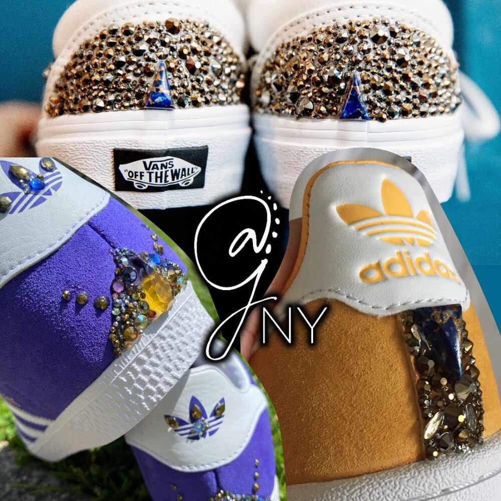 CUSTOM gemstone Adidas Campus sneakers - any style available